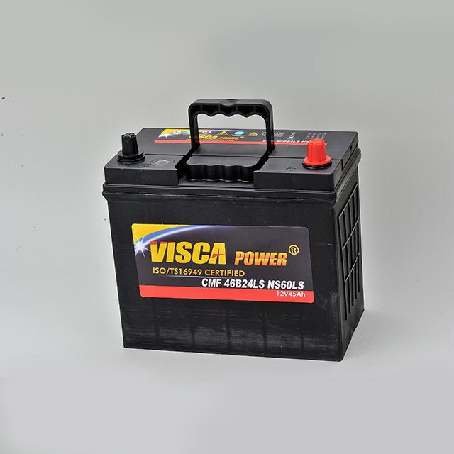 BATTERIA 12V JIS PER AVVIAMENTO AUTO 46B24LS 45AH TERMINALE NORMALE